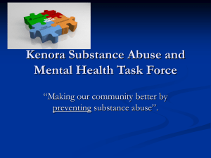 Kenora Substance Abuse and Mental Health Task Force