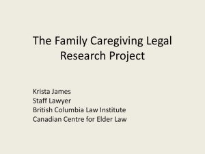 The Family Caregiving Legal Research Project