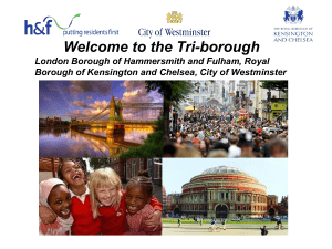 Induction welcome event PPT - London Borough of Hammersmith