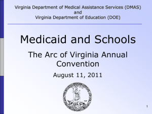 Medicaid and Schools Annual Training