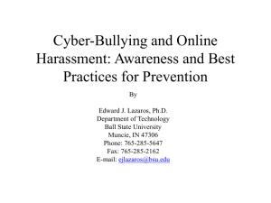 Cyber-Bullying and Online Harassment