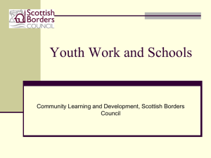 Youth Work and Schools - Community Learning and Development