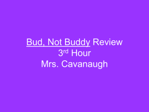 BUD, NOT BUDDY Chapters 1 & 2
