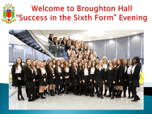 Broughton Hall Sixth Form Taster Day