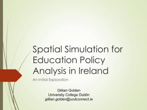 Spatial Simulation for Education Policy Analysis in Ireland