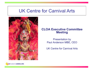 Presentation by Paul Anderson CEO, UKCCA