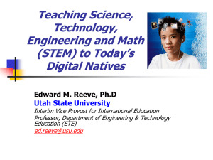 teaching today`s digital learners - International Technology and