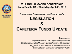 Indirect Costs - California Association of School Business Officials