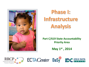 (SSIP) Infrastructure Analysis - The Early Childhood Technical