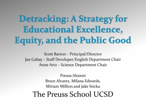 A Strategy for Educational Excellence, Equity and the Public Good