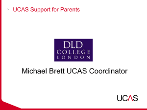 UCAS Support for Parents