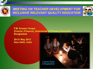 PPT - Teacher Education