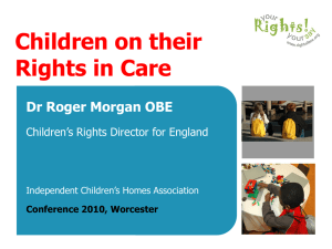 View Slide Show Presentation - The Independent Children`s Homes