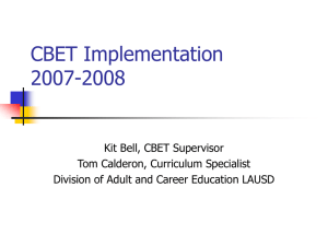 CBET Implementation