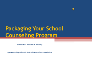 ASCA Recommends Application - Florida School Counselor