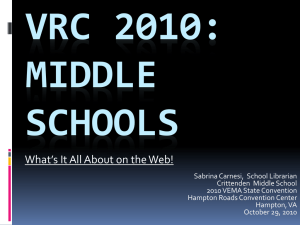 VRC 2010 - Crittenden Middle School
