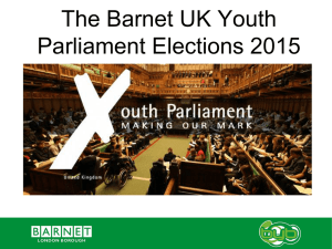 Barnet UK Youth Parliament Elections 2015