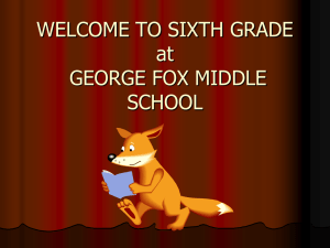 george fox middle school - Anne Arundel County Public Schools