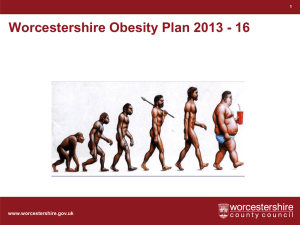 Obesity Plan - Wychavon District Council