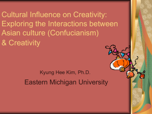 Exploring the interactions between Asian culture (Confucianism