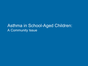 Asthma in School-Aged Children - the Mississippi Office of Healthy