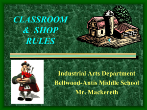classroom rules & regulations - Bellwood Antis School District