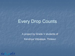 Every Drop Counts - Teachers of India