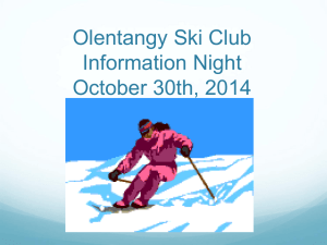 2014 Ski Club Presentation - Olentangy Liberty High School