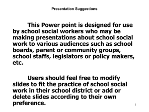 Promoting School Social Work Presentation Template