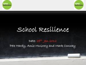 School Resilience - Central Bedfordshire Council