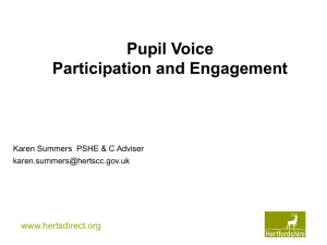 Pupil Voice - Hertfordshire Grid for Learning