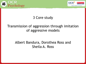 3 Bandura Ross and Ross Core study