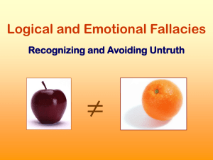 Logical and Emotional Fallacies
