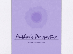 Author`s Perspective