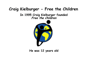 Craig Kielburger - Free the Children