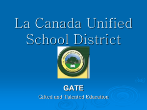 What Propels Our GATE Program?
