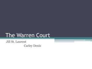 The Warren Court - Lewiston School District
