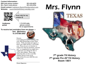 Flynn - 7th Grade Texas History