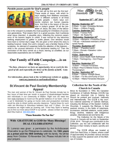Our Family of Faith Campaign….