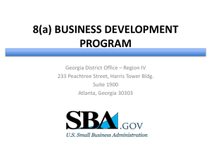 things to know about 8a – cdc - Georgia Tech Procurement