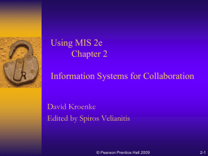 Using Management Information Systems Chapter 2 Information