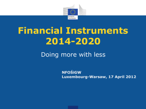EU financial instruments old and new