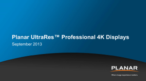 Planar UltraRes™ Professional 4K Displays