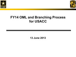 FY14 Branching Process CG Decision Brief