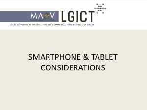 Smartphone & Tablet Considerations