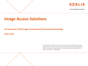 An Overview of IAS Image Compression & Streaming Technology
