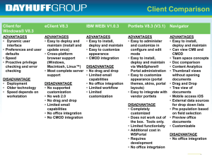 IBM ECM WF and client Comparison