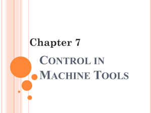 IPE 401: Control in Machine Tools