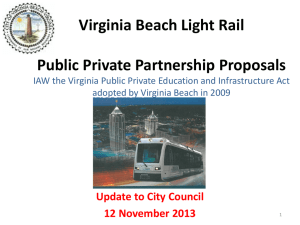 Virginia Beach Light Rail Update 11-12-13
