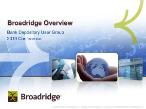 Broadridge-Matrix Presentation